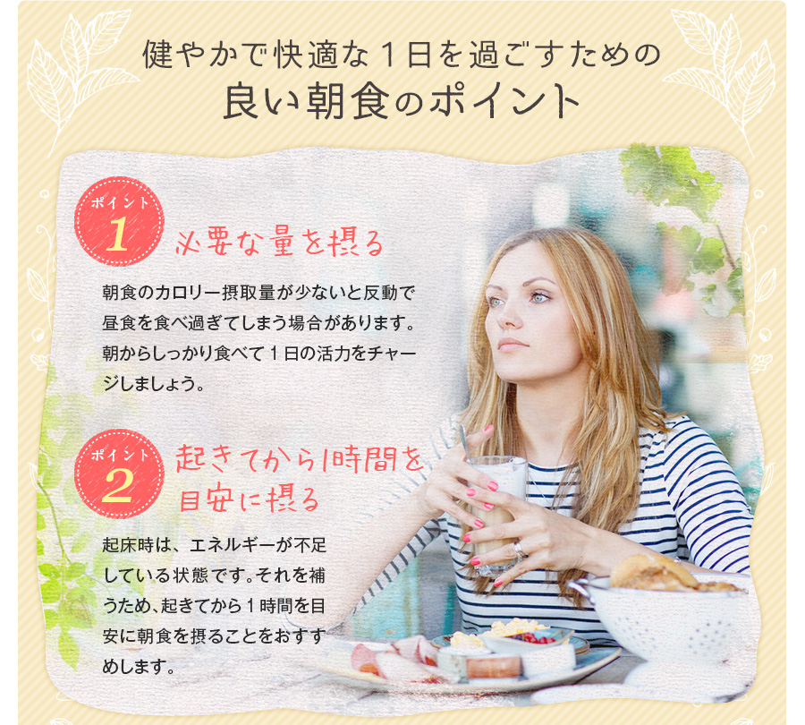 良い朝食のポイント